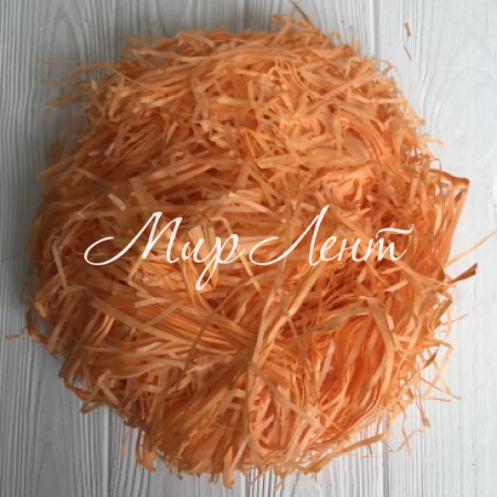 Наполнитель для коробок, оранжевый, упаковка 100 грамм