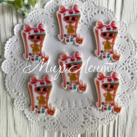 Кабошон Hairdorables, 3,5 см, з котиком, шт.