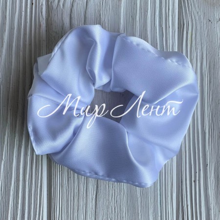 Скранч шовк, 11 см, білий, шт.