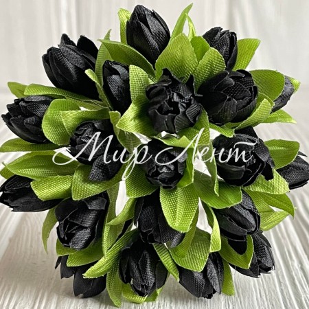 Пролісок, 2 см, чорний, пучок з 20 квіточок