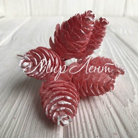 Гілочка хмелі, 12 см, кораловий, шт.