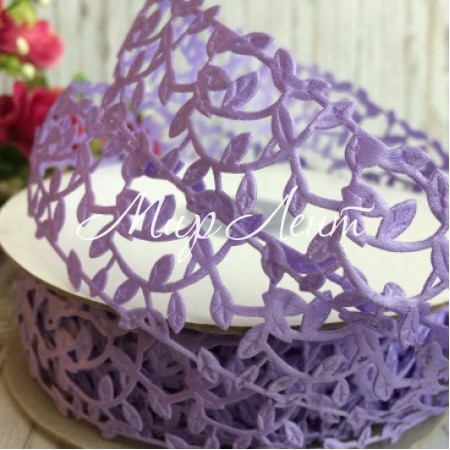 Мереживна стрічка Лавель, 3 см, фіолетовий