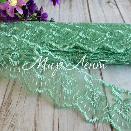 Кружево яблочко, 4,5 см, тиффани, метр