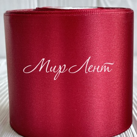 Атлас 7,5 см, червоний оксамит, метр