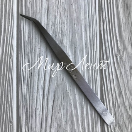 Пінцет для канзаші (із загнутим краєм), 14,6 см, метал, шт.