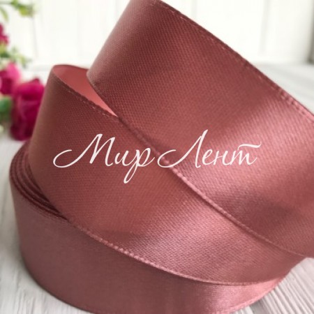 Атлас 2,5 см, коньячний, метр