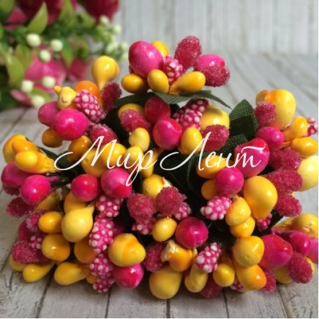 Гілочка Wow, жовто-малинова