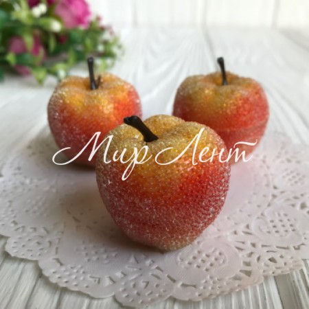 Яблучко в цукрі середнє, 3,5 см, жовто-червоне, шт.