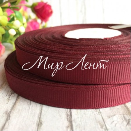 Репс 0,9 см, вишневий, рулон 23 м