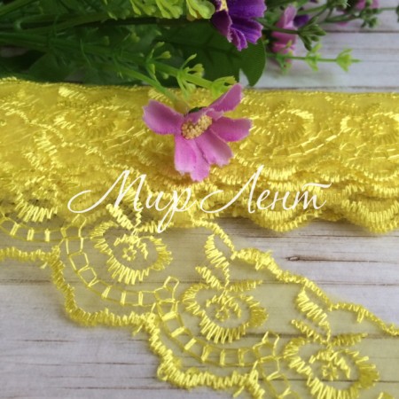 Мереживо яблучко, 4,5 см, жовте, метр