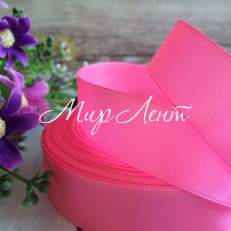 Атлас 2 см, яскраво-рожевий, метр