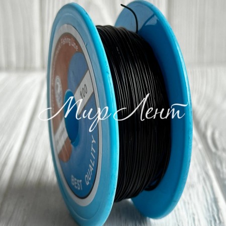 Волосінь (мононить) (NMFL), 0,6 мм, чорна, рулон 100 м, упаковка 6 шт.