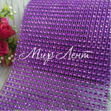 Шина, 11,5 см, темно-фіолетова (відрізок 25 см)