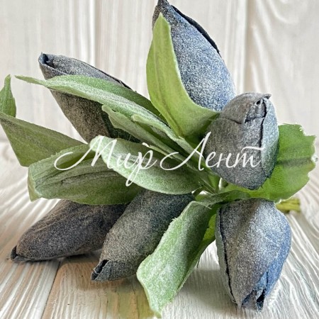 Тюльпаны в снегу, 15 см, сиреневый, шт.