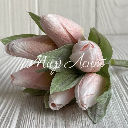 Тюльпани у снігу, 15 см, персиковий, шт.