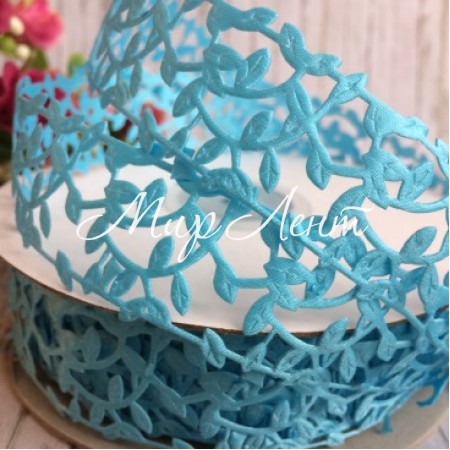 Кружевная лента Лавель, 3 см, светло-бирюзовый