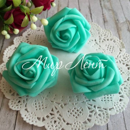 Бутон троянди, 4 см, м'ятний, 1 шт.