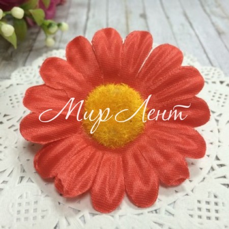 Бутон ромашки, 6 см, червоний, шт.