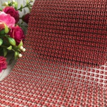 Шина, 12 см, червона (квіточка) (відрізок 25 см)