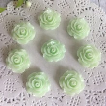 Серединка трояндочка, 2 см, світло-салатовий, шт.