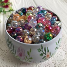 Перли з переливом, 8 мм, кольоровий мікс, шт.