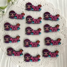 Кабошон Lol з написом, 2,5 х1, 5 см, Aran tza, шт.