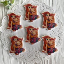  Кабошон Enchantimals, 3,5 см, із жирафом, шт.