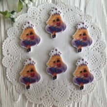  Кабошон Hairdorables, 3,5 см, з квітами, шт.