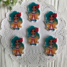  Кабошон Hairdorables, 3,5 см, на скейті, шт.