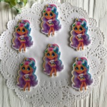  Кабошон Hairdorables, 3,5 см, з райдужним волоссям, шт.