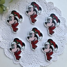 Кабошон NY, 25х35 мм, голова Мінні в шапці та з шарфом, шт.