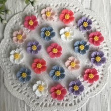 Серединка анемону, 1,5 см, пастельний мікс, 10 шт.