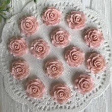 Серединка трояндочка, 2 см, пудровий, шт.