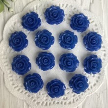 Серединка трояндочка, 2 см, темно-синій, шт.