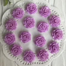 Серединка трояндочка, 2 см, бузковий, шт.