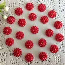 Серединка-хризантемка, 10 мм, червона, шт.