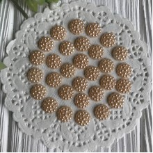 Серединка-хризантемка, 10 мм, персиковий, шт.