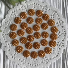 Серединка-хризантемка, 10 мм, оранжевий, шт.