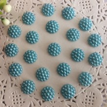 Серединка-хризантемка, 10 мм, світло-бірюзова, шт.