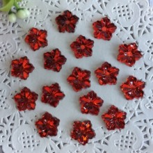 Серединка-кришталька квітка вербена, 13 мм, червона, шт.