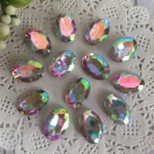 Серединка-кришталька овал, 18х13 мм, перламутр, шт.