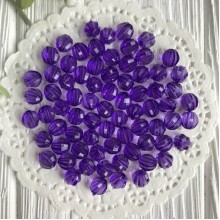 Кришталь, 8 мм, темно-фіолетовий, 1 шт.(пластик)