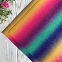 Екошкіра блиск райдужний (18801532), 20х30 см, широке горизонтальне омбре, шт.
