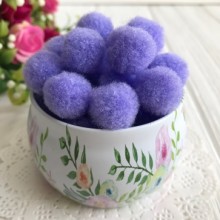 Помпони, 1,8 см, фіолетовий, ціна за 1 шт.