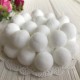 Помпони оксамитові, 2 см, білий, за 1 шт.