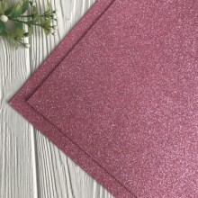 Фоаміран із гліттером, 2 мм, рожевий, розмір 20х30 см, шт.