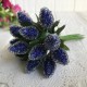 Малинка синяя, 2,3 см, на проволке, 1 пучек Малинка синяя, 2,3 см, на проволке, 1 пучек
