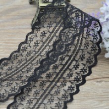 Мереживо квіточка, 4,5 см, чорна (не стрейчева)