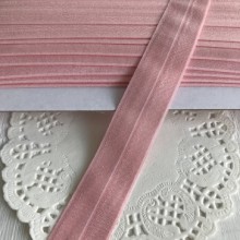 Бейка стрейчева, 2,5 см, пудровий, метр