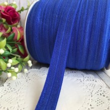 Бейка стрейчева (shine), 1,5 см, темно-синій, метр